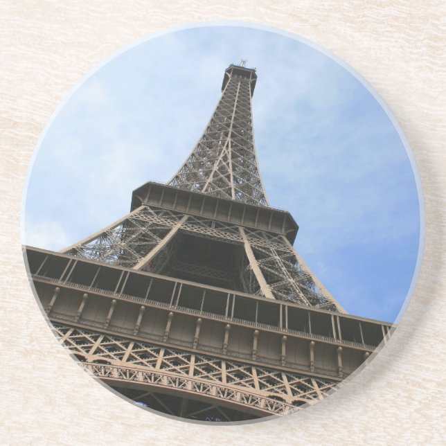 Eiffel-Turm-Untersetzer Sandstein Untersetzer (Vorne)