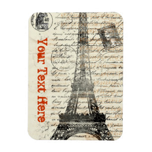 Eiffel-Turm-Vintager französischer flexibler Magnet