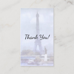 Eiffel-Turm-Vintager Pariswatercolor-Hintergrund Visitenkarte
