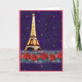 Eiffel-Turm, von Paris mit Liebe Feiertagskarte