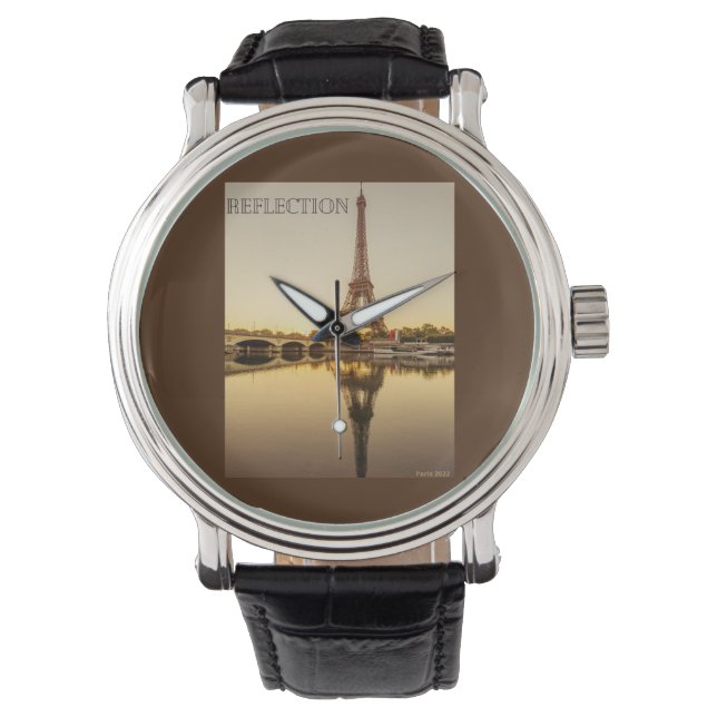 Eiffelreflektionen Armbanduhr (Vorderseite)