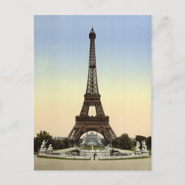 Eiffelturm 1900 postkarte (Vorderseite)