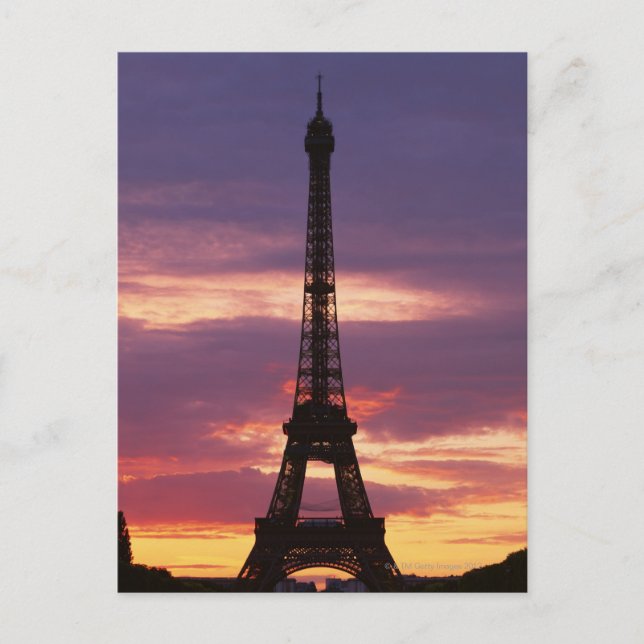 Eiffelturm 2 postkarte (Vorderseite)