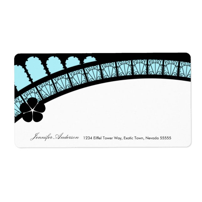Eiffelturm-Arch-Mailing-Label (Vorne)