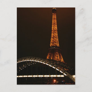 Eiffelturm auf der anderen Seite der Seine Postkarte