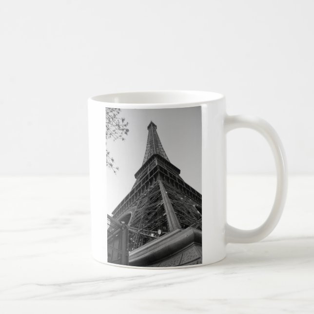 Eiffelturm b/w tasse (Rechts)