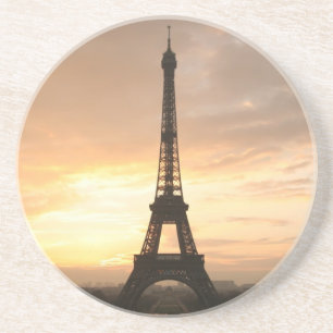 Eiffelturm bei Sonnenaufgang. Getränkeuntersetzer