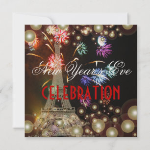 Eiffelturm, Champagner-Feuerwerk Einladung