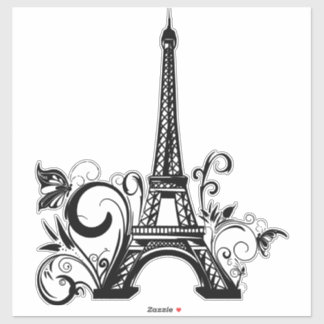 Eiffelturm Custom-Cut Vinyl Sticker