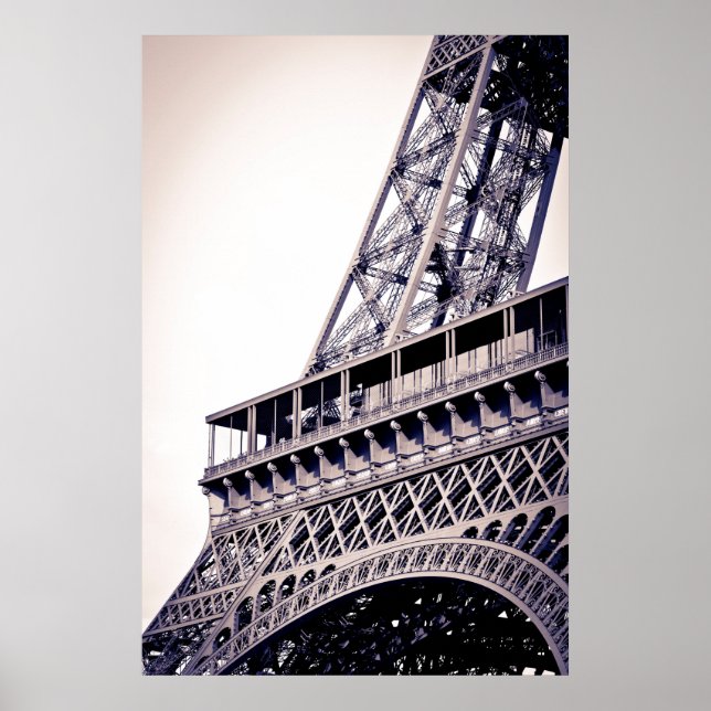 Eiffelturm Detail, Paris, Frankreich Poster (Vorne)