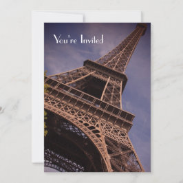 Eiffelturm Ein Vorgeschmack des französischen Part Einladung