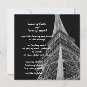 Eiffelturm-Einladung Einladung
