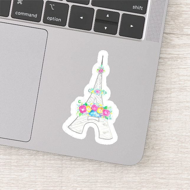 Eiffelturm, Frankreich, Frankreich, Blume, Denkmal Aufkleber (Detail)