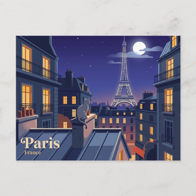 Eiffelturm Frankreich Postkarte (Vorderseite)