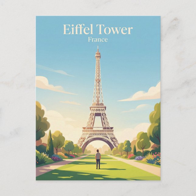 Eiffelturm Frankreich Postkarte (Vorderseite)
