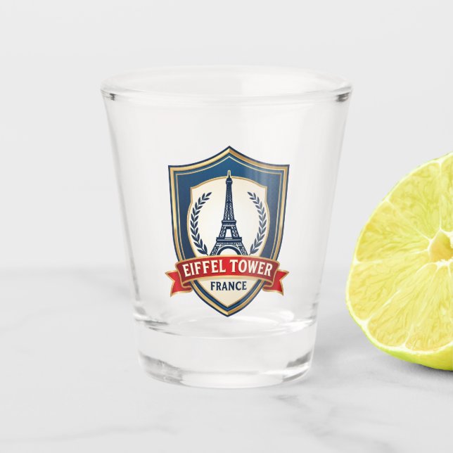 Eiffelturm Frankreich Schnapsglas (Vorderseite)