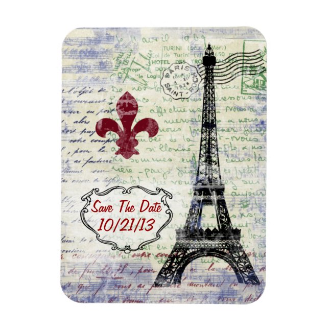 Eiffelturm Frankreich Termin Magnet (Vertikal)
