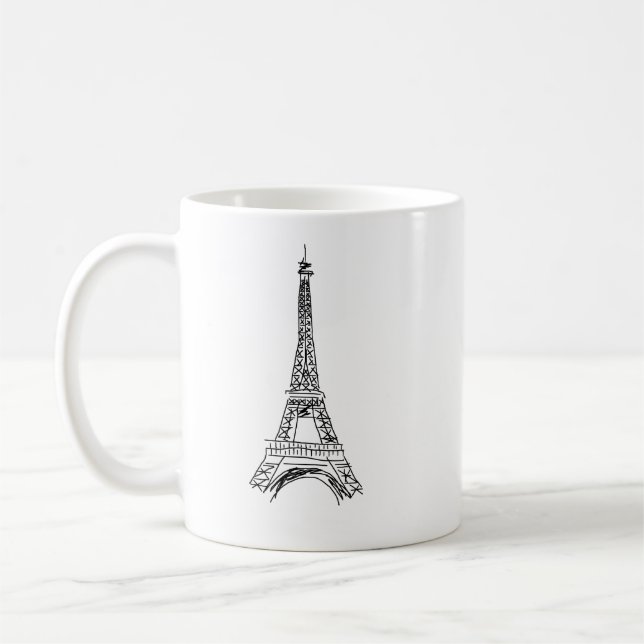 Eiffelturm Französische Kaffee-Tasse Kaffeetasse (Links)