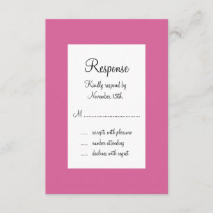 Eiffelturm Glitzern UAWG (Fuchsia) RSVP Karte