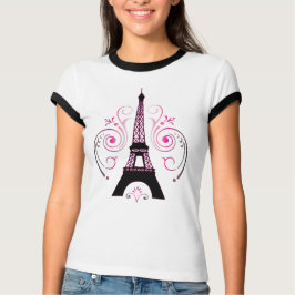 Eiffelturm-Grafikdesign-T-Shirt T-Shirt