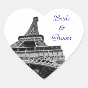 Eiffelturm Heart Shaped Sticker