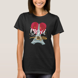 Eiffelturm Ich liebe Paris Danke Frankreich Parise T-Shirt