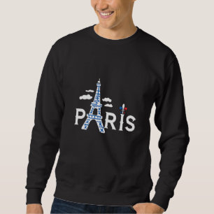 Eiffelturm Ich liebe Paris Frankreich Tag mit fran Sweatshirt