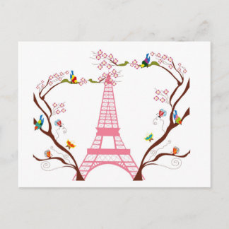 Eiffelturm im Frühjahr Postkarte