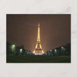 Eiffelturm in der Nacht Postkarte