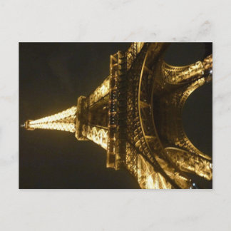 Eiffelturm in der Nacht Postkarte