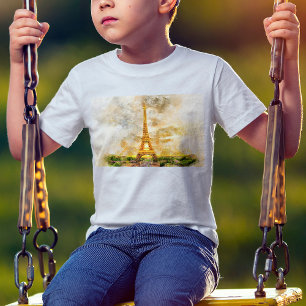 Eiffelturm in Paris bei Sonnenuntergang Nr. 1 T-Shirt