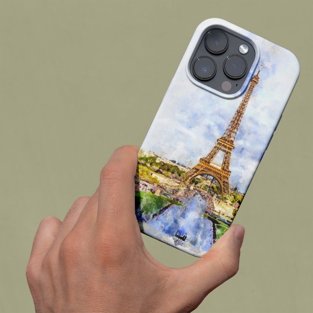 Eiffelturm in Paris bei Sonnenuntergang Nr. 2 Case-Mate iPhone Hülle (Von Creator hochgeladen)