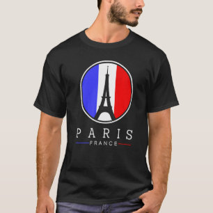 Eiffelturm in Paris Frankreich Liebe mit französis T-Shirt