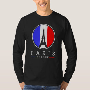 Eiffelturm in Paris Frankreich Liebe mit französis T-Shirt