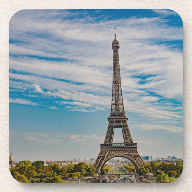 Eiffelturm in Paris Getränkeuntersetzer (Vorderseite)