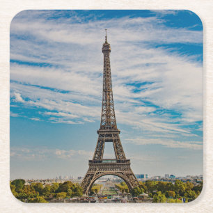 Eiffelturm in Paris Rechteckiger Pappuntersetzer