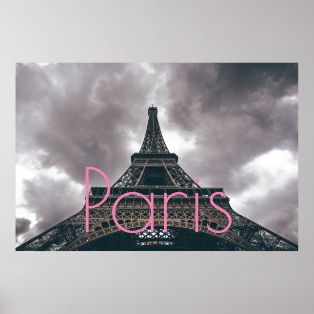 Eiffelturm in Paris Romantische Liebe Stadt Poster (Vorne)