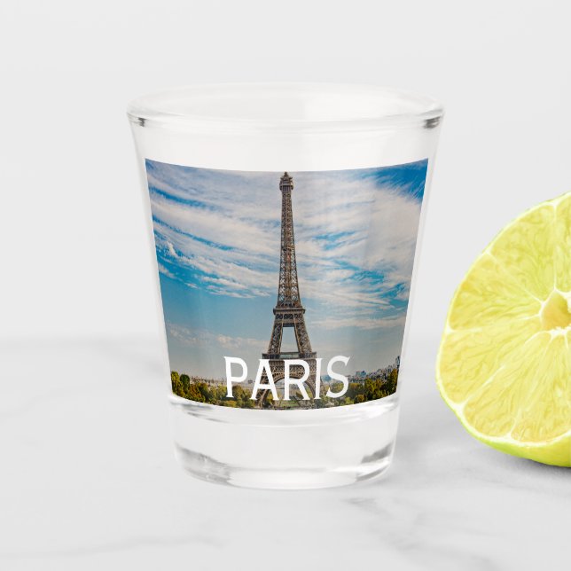 Eiffelturm in Paris Schnapsglas (Vorderseite)