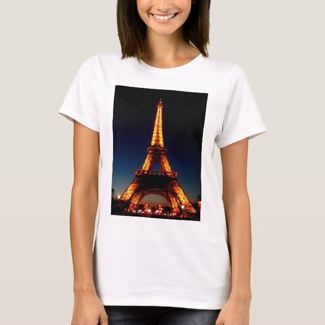 Eiffelturm in Paris T-Shirt (Vorderseite)