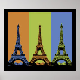 Eiffelturm in Paris Triptych Poster