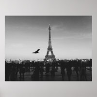 Eiffelturm in Schwarzweiß