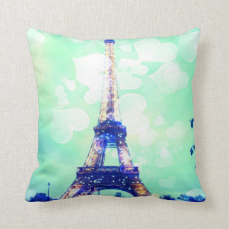 Eiffelturm-Kissen im tadellosen Grün Kissen
