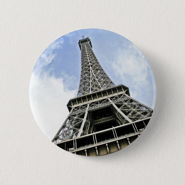 Eiffelturm-Knopf Button (Vorderseite)