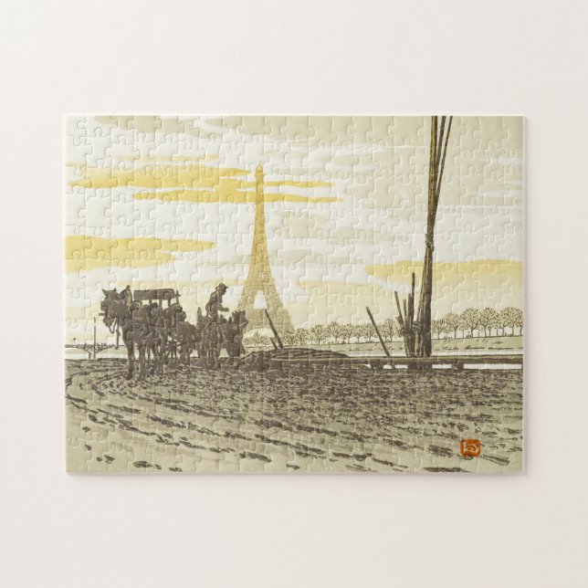 Eiffelturm Kohlenarbeiter 252 Teile Puzzle (Horizontal)