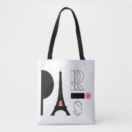 Eiffelturm-Liebe - Pariser Chic Tote-Tasche