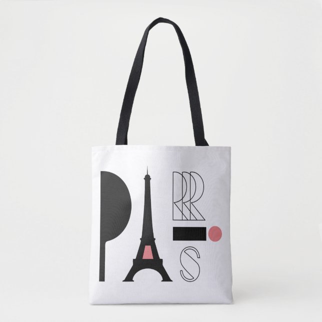 Eiffelturm-Liebe - Pariser Chic Tote-Tasche (Vorderseite)