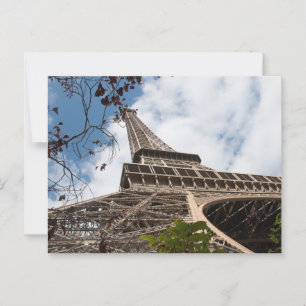 Eiffelturm Majestät: Paris von unten Postkarte