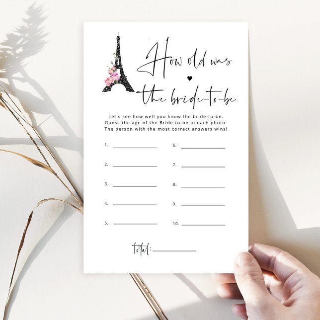 Eiffelturm minimalistisch, wo waren wir Brautspiel (Von Creator hochgeladen)