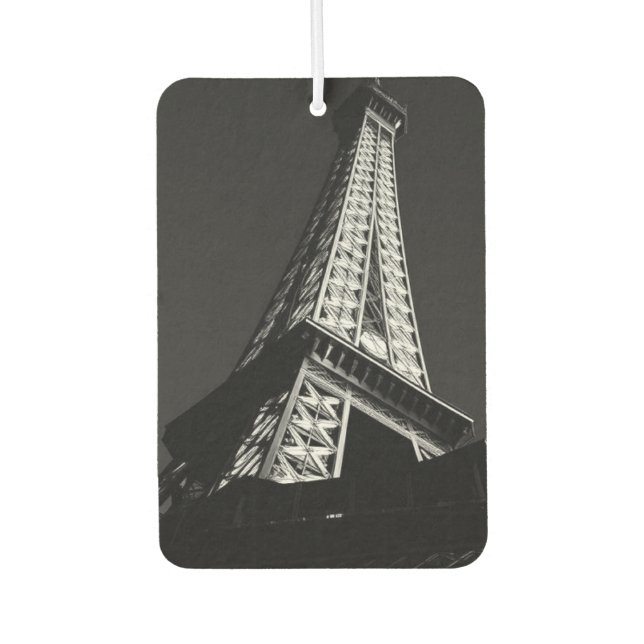 Eiffelturm Monochrome Eleganz Autolufterfrischer (Vorderseite)