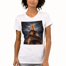 Eiffelturm Nacht Paris Kunst – Romantisches Stadtl